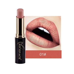 2018 New Sexy Color Beauty Red Lips Baton Matte Velvet Lip Stick Waterproof Makeup Pigment Brown Nude Matte Lipstick Pencils