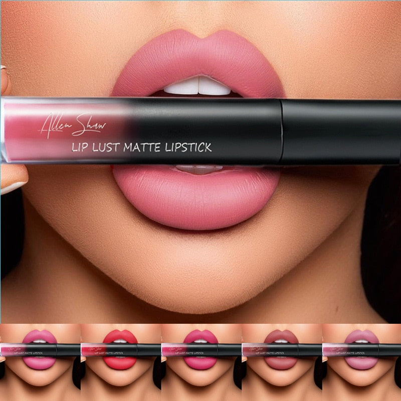 Matte Lip Gloss 12 Colors Nude Lip Tint Waterproof Liquid Lipstick Long Lasting Lips Makeup Red Wine Lipgloss rouge a levres